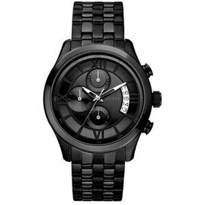 Satinless Seteel Black Guess Watch U17526G1 for Mens Water Resistant